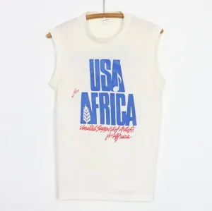 1985 Michael Jackson We Are The World USA For Africa Sleeveless Shirt