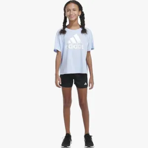 adidas Girls  Bos Short Sleeve Tee Blue Dawn