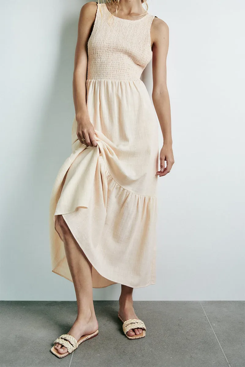 Alameda Tie-Back Graceful Maxi Dress