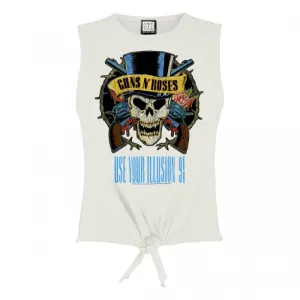 Amplified Womens/Ladies Use Your Illusion Guns N Roses Vintage Crop Top