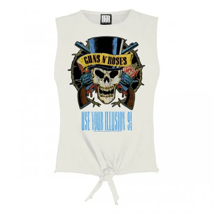 Amplified Womens/Ladies Use Your Illusion Guns N Roses Vintage Crop Top