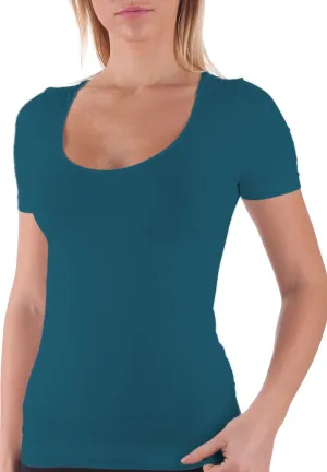 BELLISSIMA Seamless Scoop Neck Short Sleeve  COLOURS