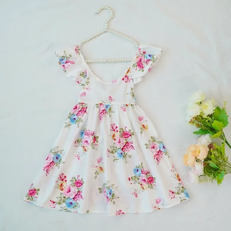 Charming cotton Rose Print Dress