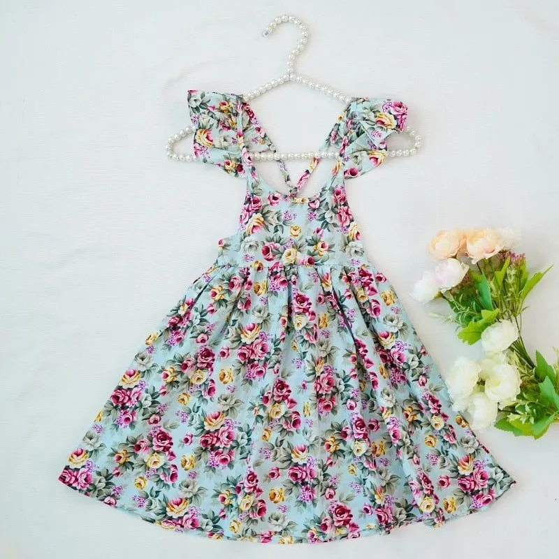 Charming cotton Rose Print Dress