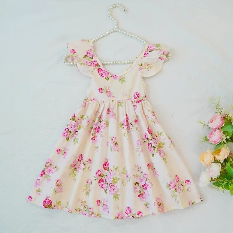 Charming cotton Rose Print Dress