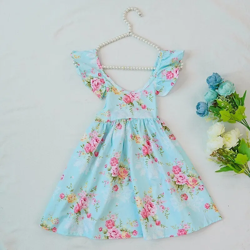 Charming cotton Rose Print Dress