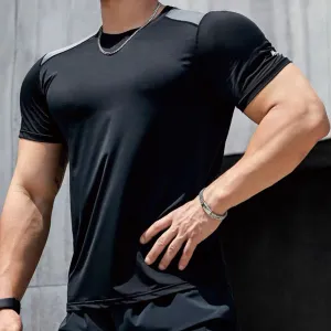 COLOR BLOCK ACTIVE DRY-FIT MOISTURE WICKING TEE