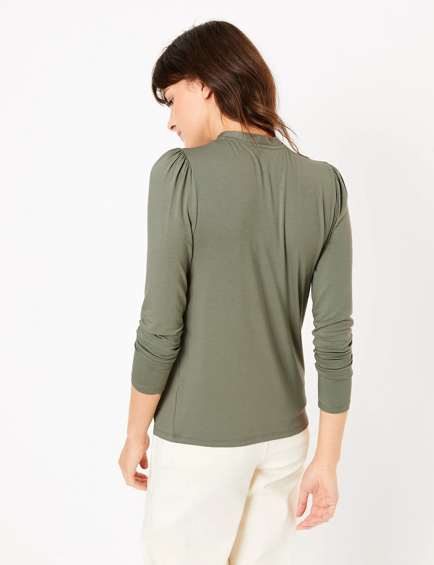 High Neck Long Sleeve Top