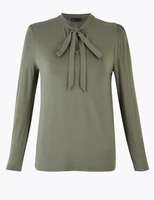 High Neck Long Sleeve Top