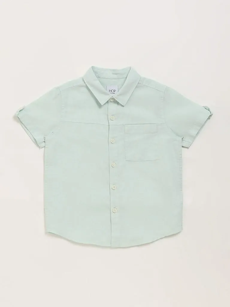 HOP Kids Plain Green Shirt