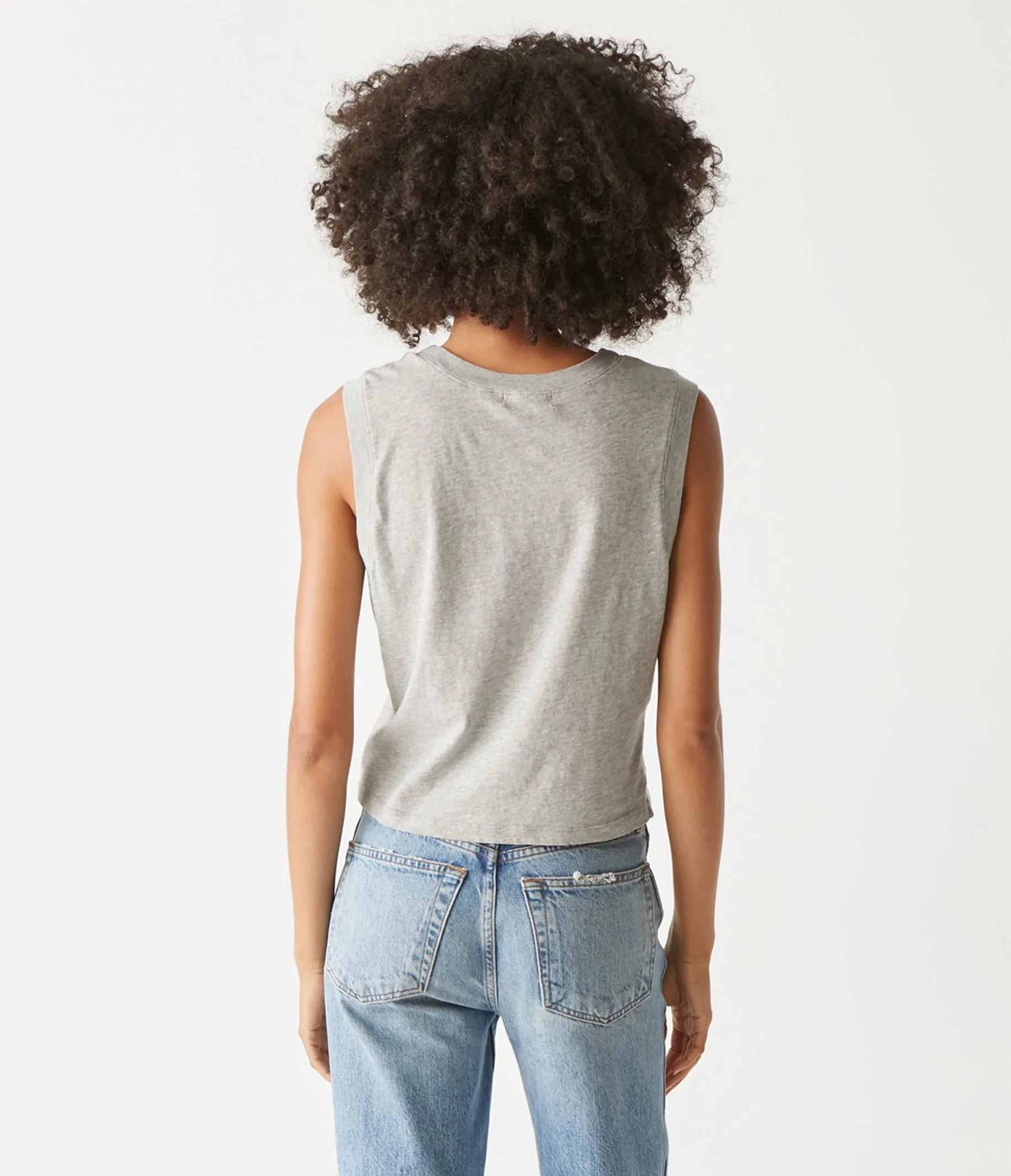 Johnnie Cropped Muscle Tank