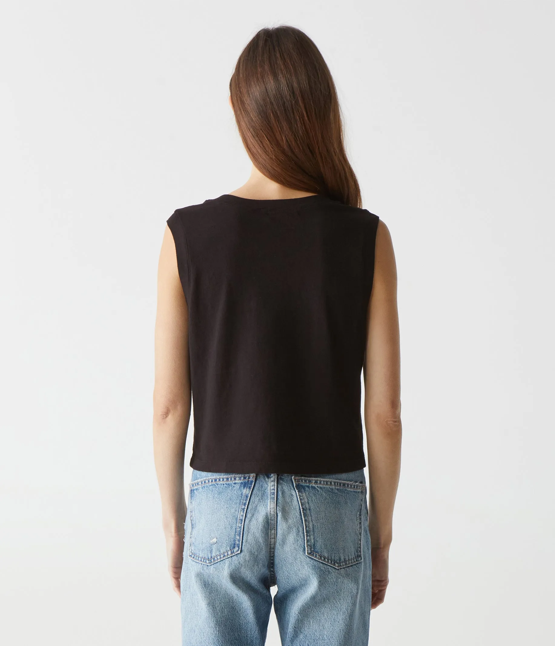 Johnnie Cropped Muscle Tank