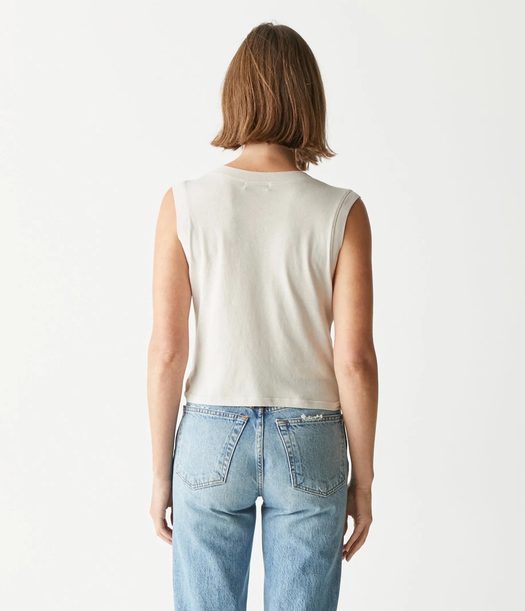 Johnnie Cropped Muscle Tank