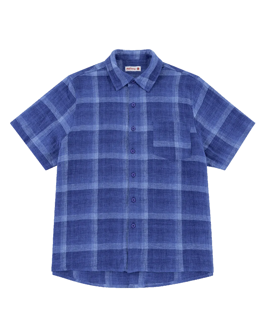 Linen Short Sleeve - Blue