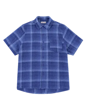 Linen Short Sleeve - Blue