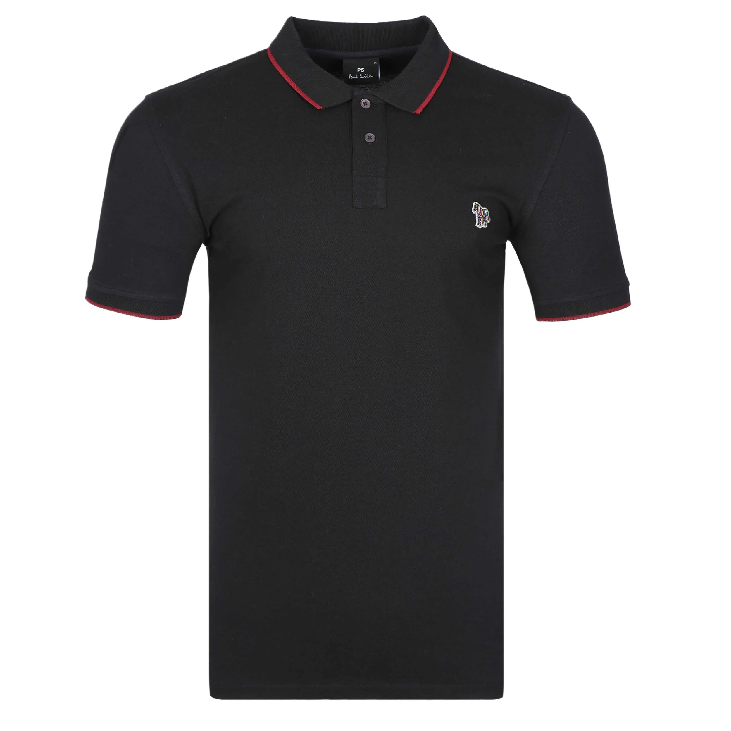 Paul Smith Zeb Badge Slim Fit Polo Shirt in Black