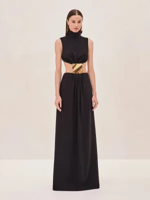 Prague Long Dress Black