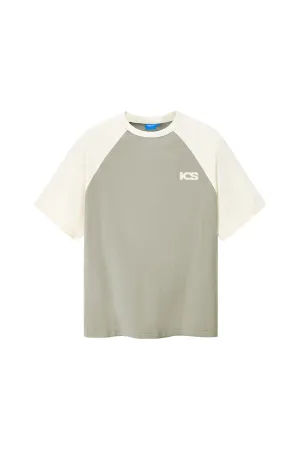 Raglan Sleeve Letter Print Short Sleeve T-shirt