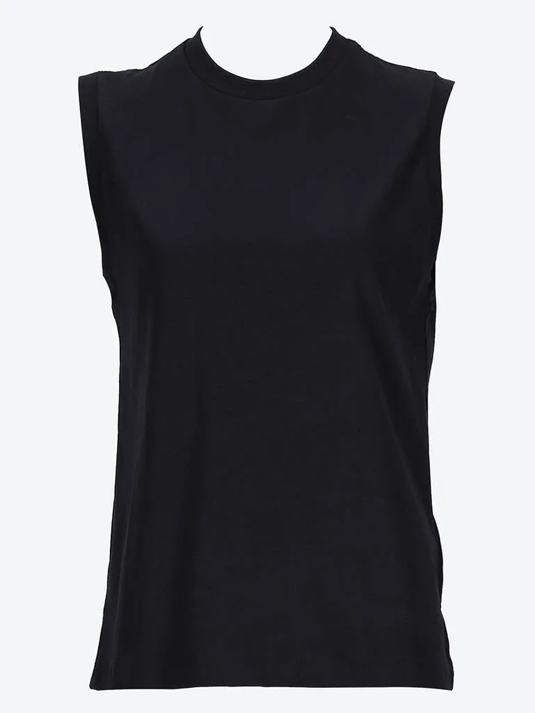 Relaxed sleeveless t-shirt