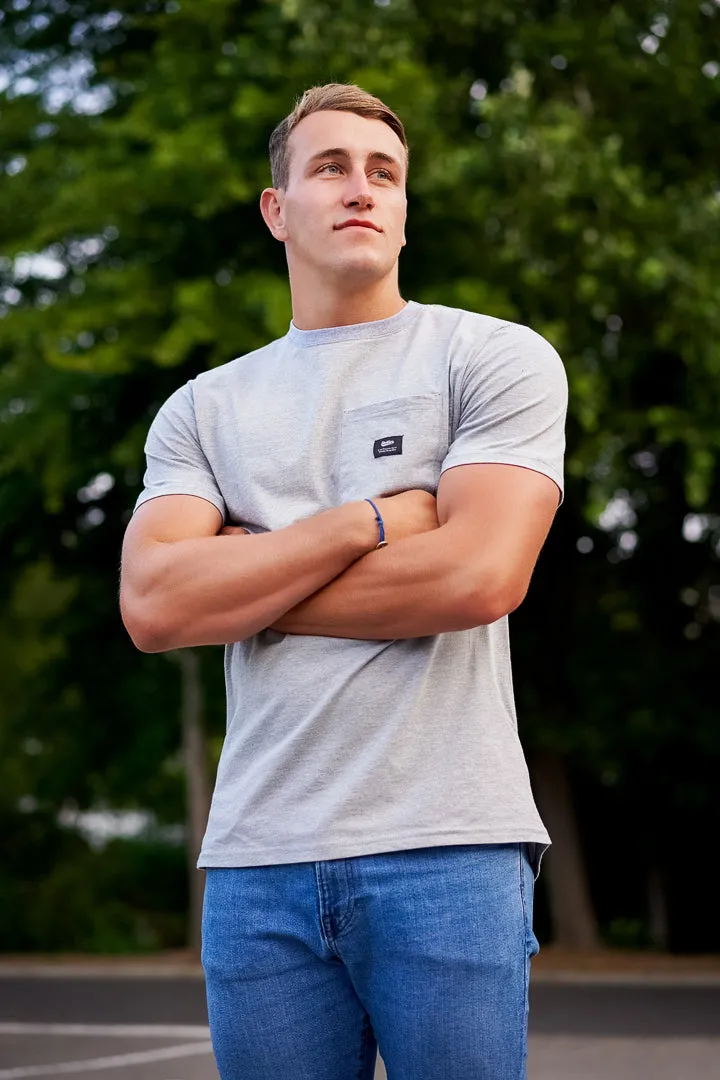 Short Sleeve Vagabond Tee in Grey Melange