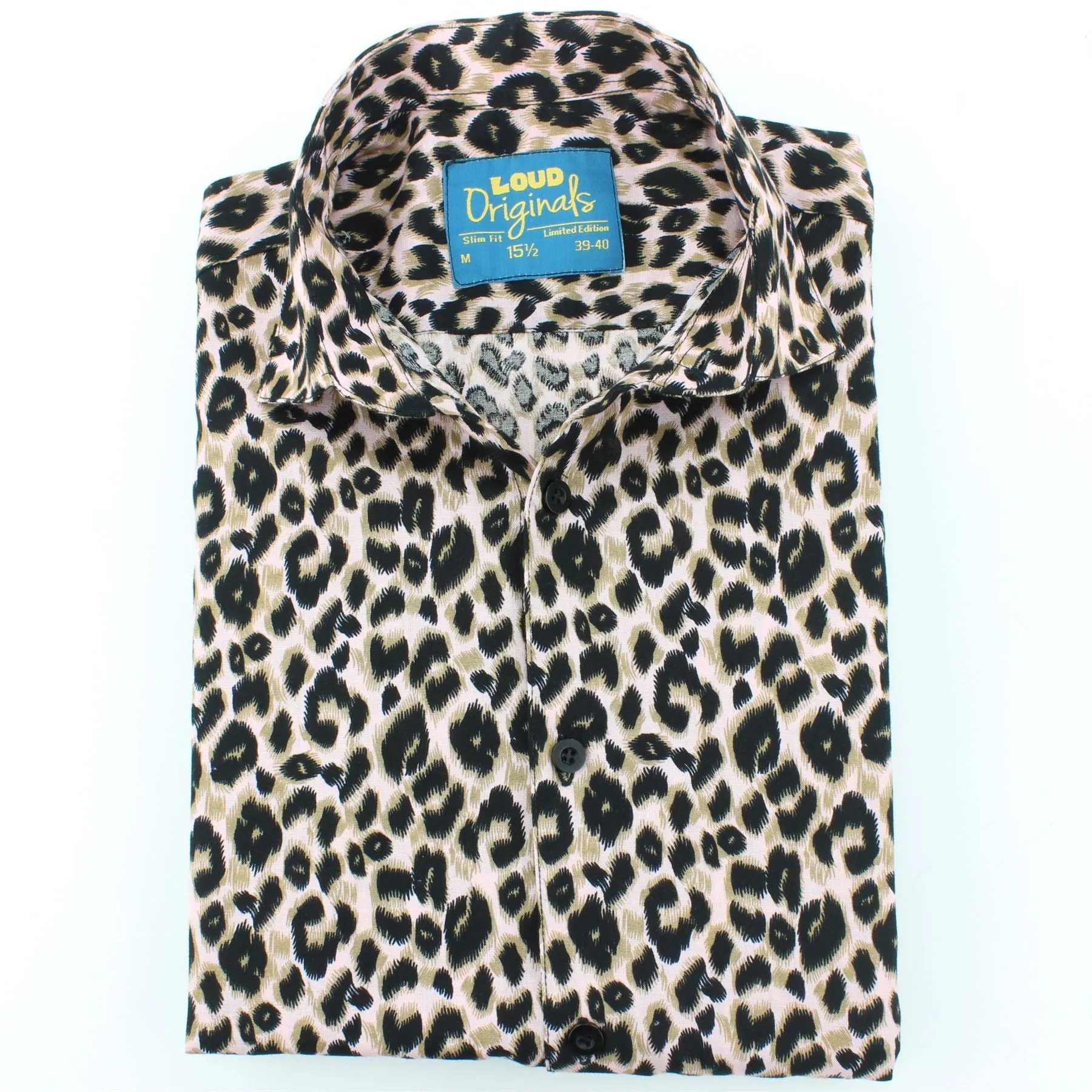 Slim Fit Short Sleeve Shirt - Leopard