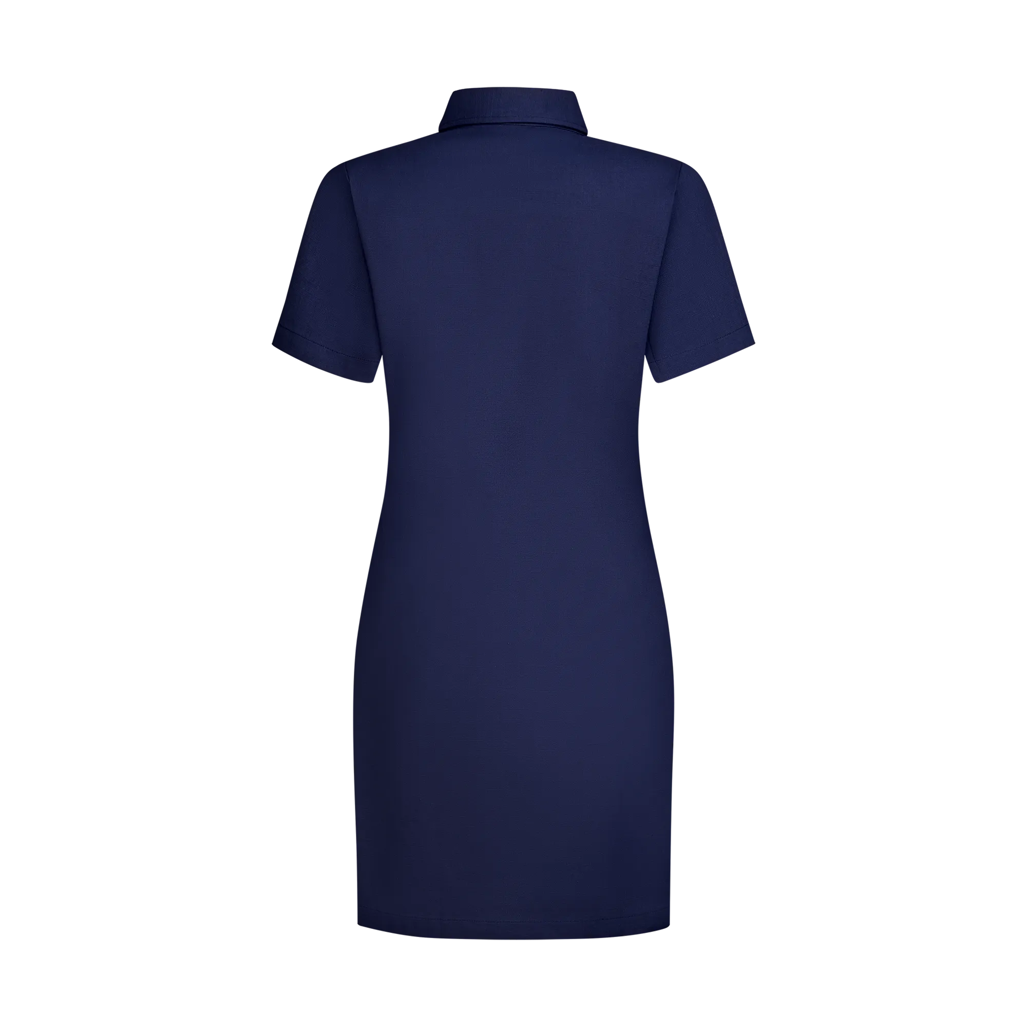 STAPLE LINEN DRESS-NAVY