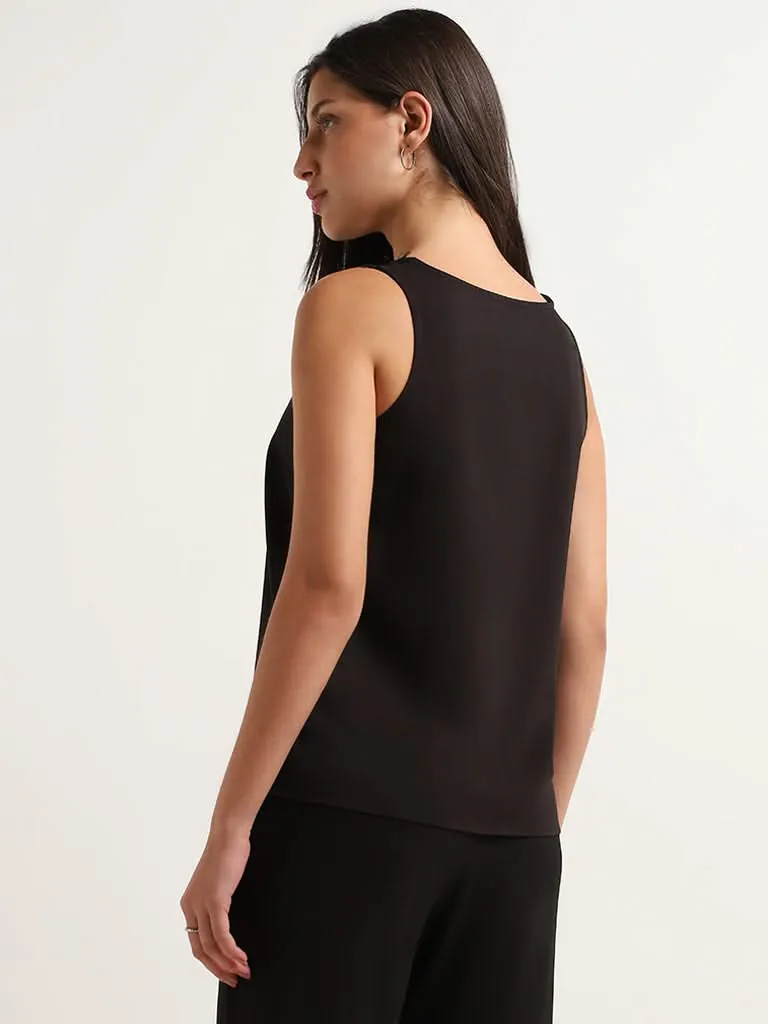 Wardrobe Black V-Neck Lace Top