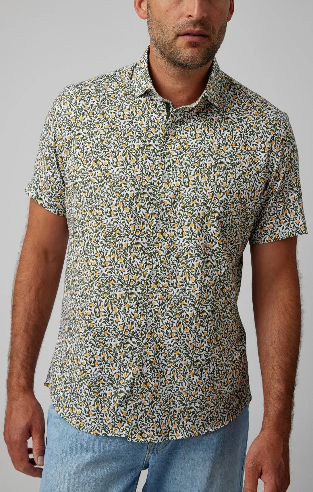 White Grapefruit Trees Short Sleeve Shirt