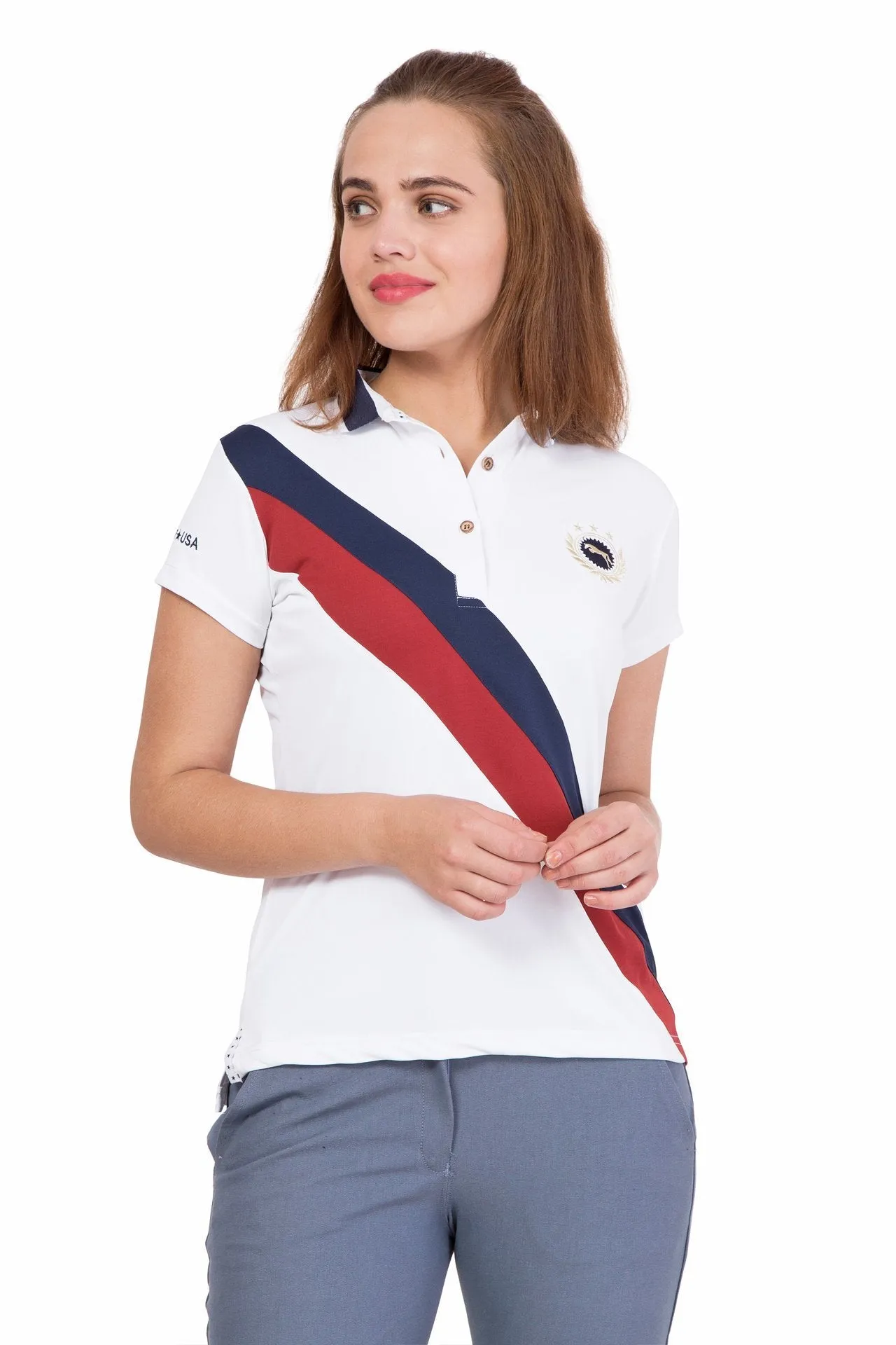 Women Short Sleeve Polo T-Shirt