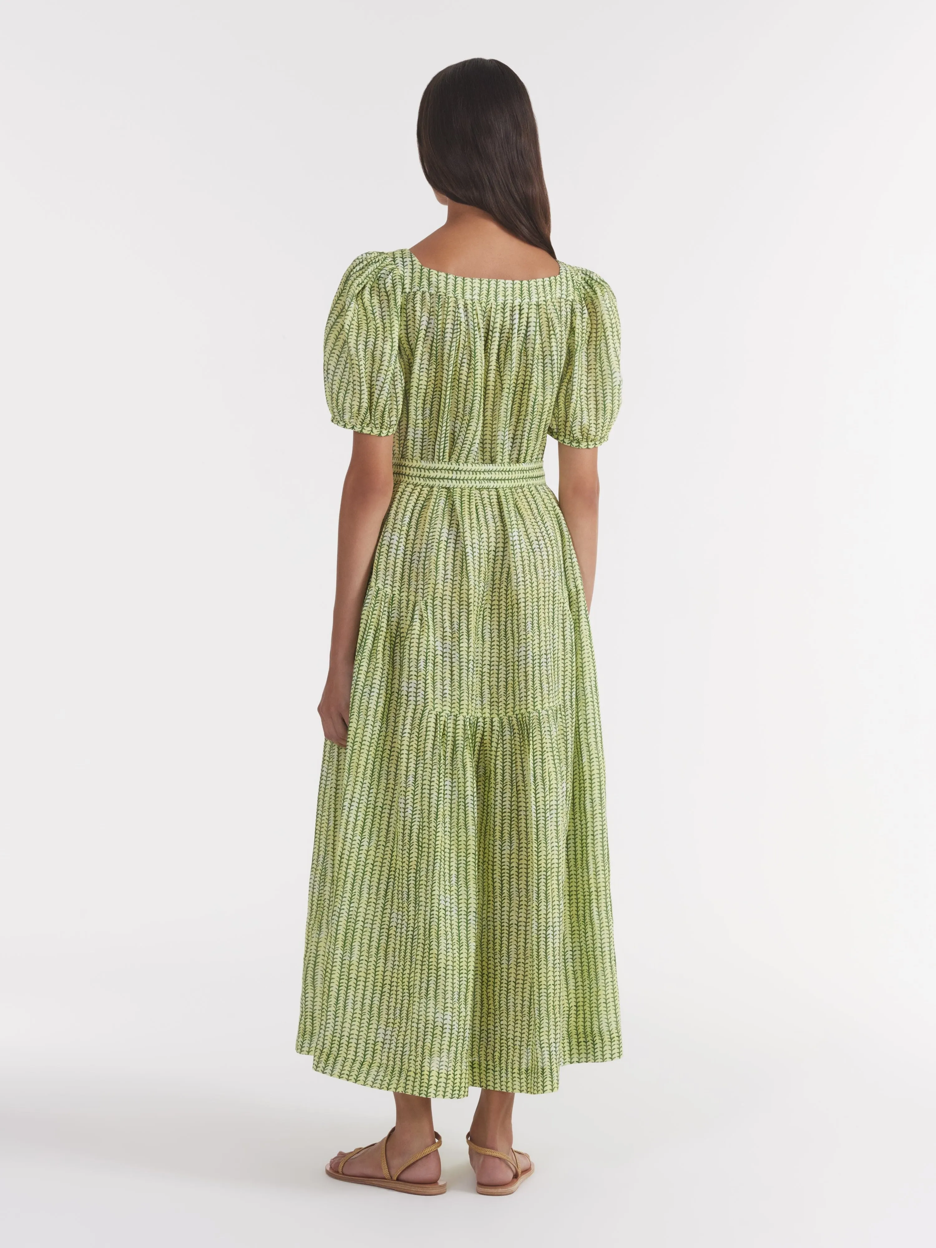 Yashi Dress in Stem Lemon